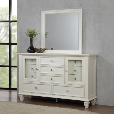 Commode 11 tiroirs avec miroir 