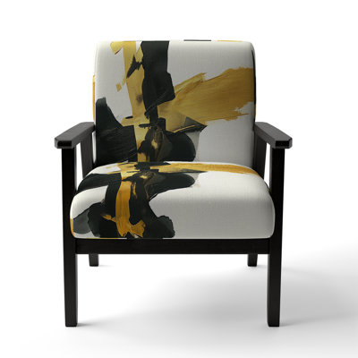 Geometric IV - Upholstered Modern Accent Arm Chair