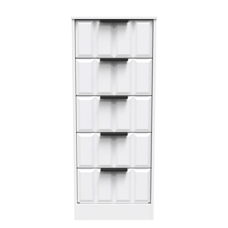 Arnesto Bedside Table, White Matt