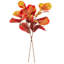 Vickerman 45" Orange Fiddle Leaf Spray. It measures 45 by 7 inches. It includes 2 pieces per bag.