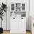 Laundry Basket Cabinet - White And Versatile With Adjustable Shelves Easy Assembly-45514083