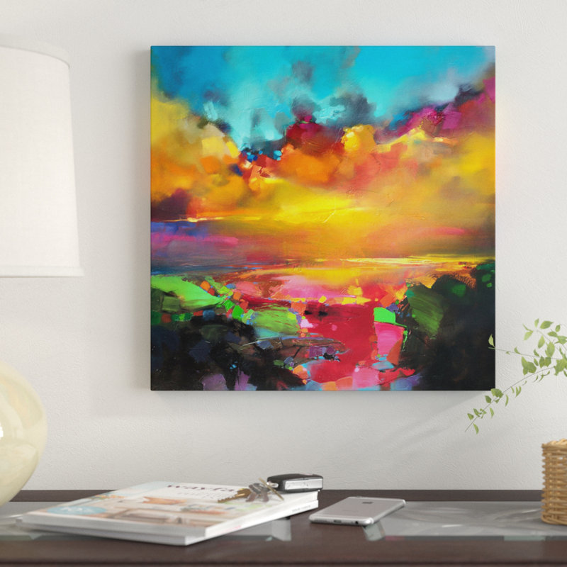 Consonor and Disson - Impression, H 37 po x l 37 po x P 1,5 po, Toile tendue