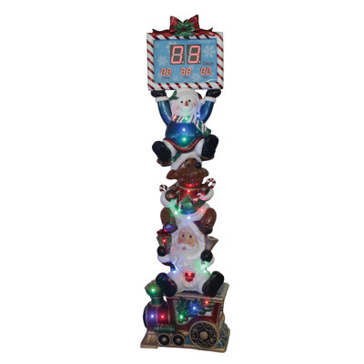 6.5 ft Advent Calendar with Santa, Snowman, and Reindeer