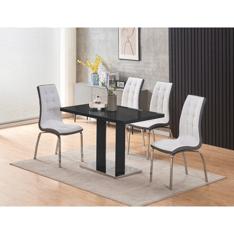 Caihla 4 - Person Dining Set, Vienna White