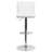 Winnols Contemporary Adjustable Height Barstool with Vertical Stitch Back/Seat-20237639