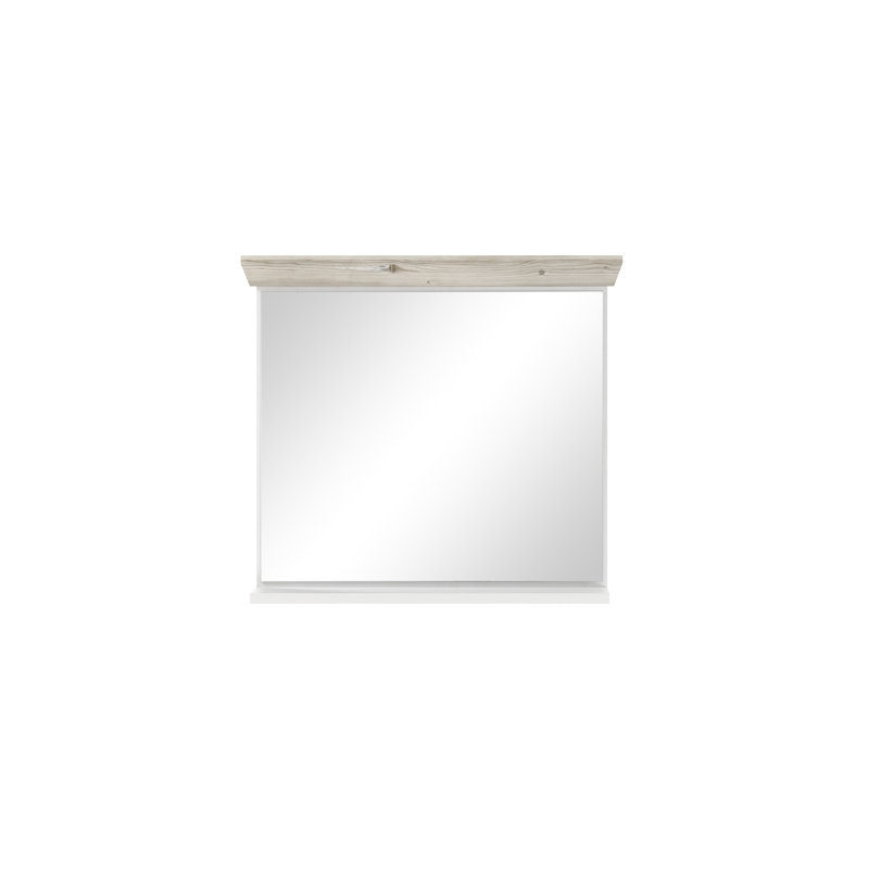 Theres Engineered Wood Flat Wall Mirror, 72cm H x 80cm W