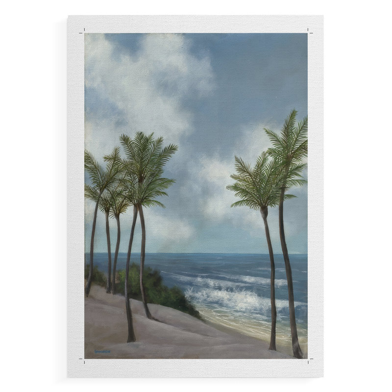 Coastal Palm Tree I - Impression sur toile seulement - NON-CADRE, H 18 po x l 12 po