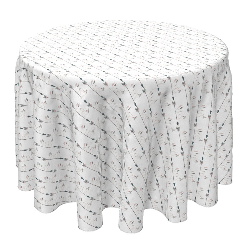 Round Cotton Twill Tablecloth