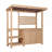 84.3" W Solid Wood Outdoor Kitchen Island