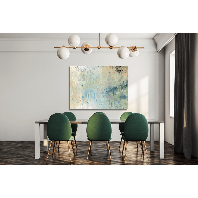 Rain II Print by John Beard, 40" H x 60" W x 1.75" D, Brown Framed Canvas