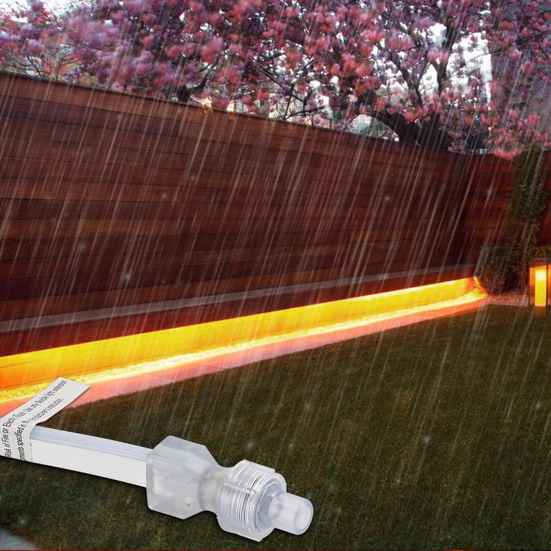 Commercial Grade Plug-in Neon LED Rope Lights IP67 Waterproof, Amber
