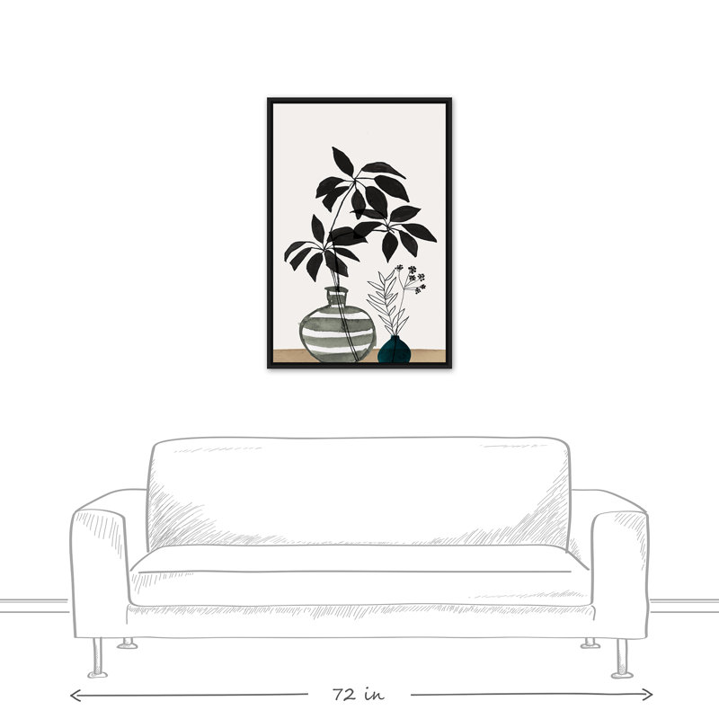 Modern Foliage, reproduction d'art sur toile, H 37,75 po x l 25,75 po