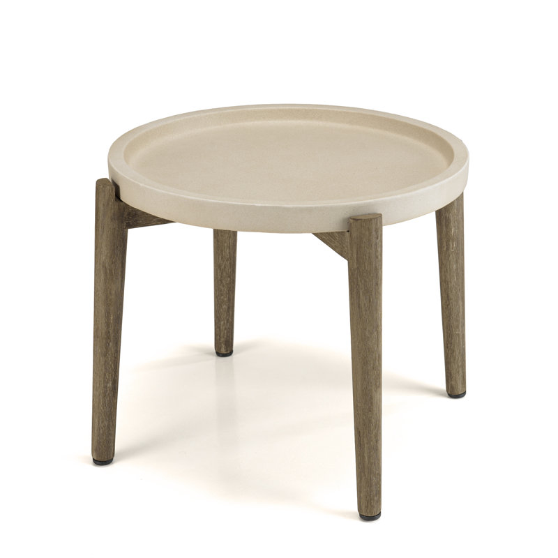 Akil Round Outdoor Side Table , 50cm cm W 50cm cm D