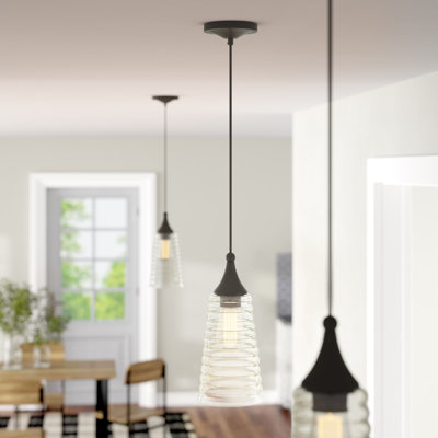 Luminaire suspendu conique à 1 lumière Wahl