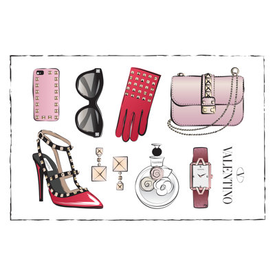 Accessories I 1 Piece Wrapped Canvas Wall Art