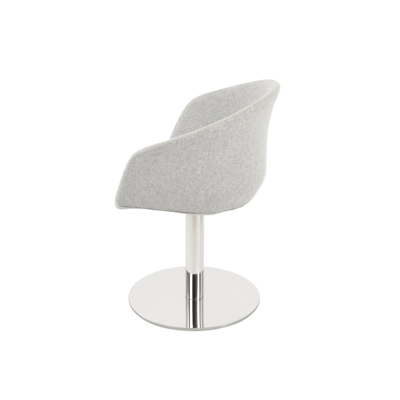 Fauteuil Tribeca, Poli, Laine argentée