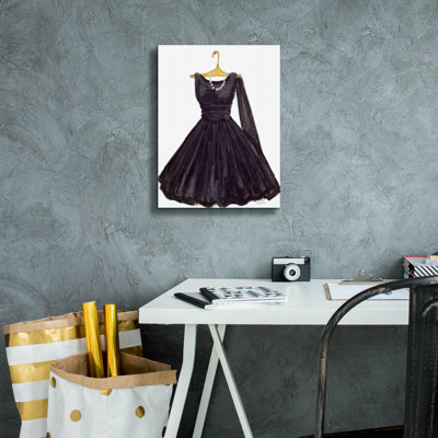 Toile épique «Black Dress Thread» par Janie McGee, toile épique, 12 po x 16 po