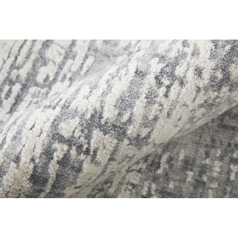 Eastfield Abstract Area Rug in Gray, Rectangle 2' x 3'