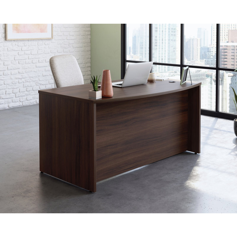 Coquille de bureau Harriss / Cred / retour Ne, Orme noble, H 29,291 po x l 59,055 po x P 34,252 po