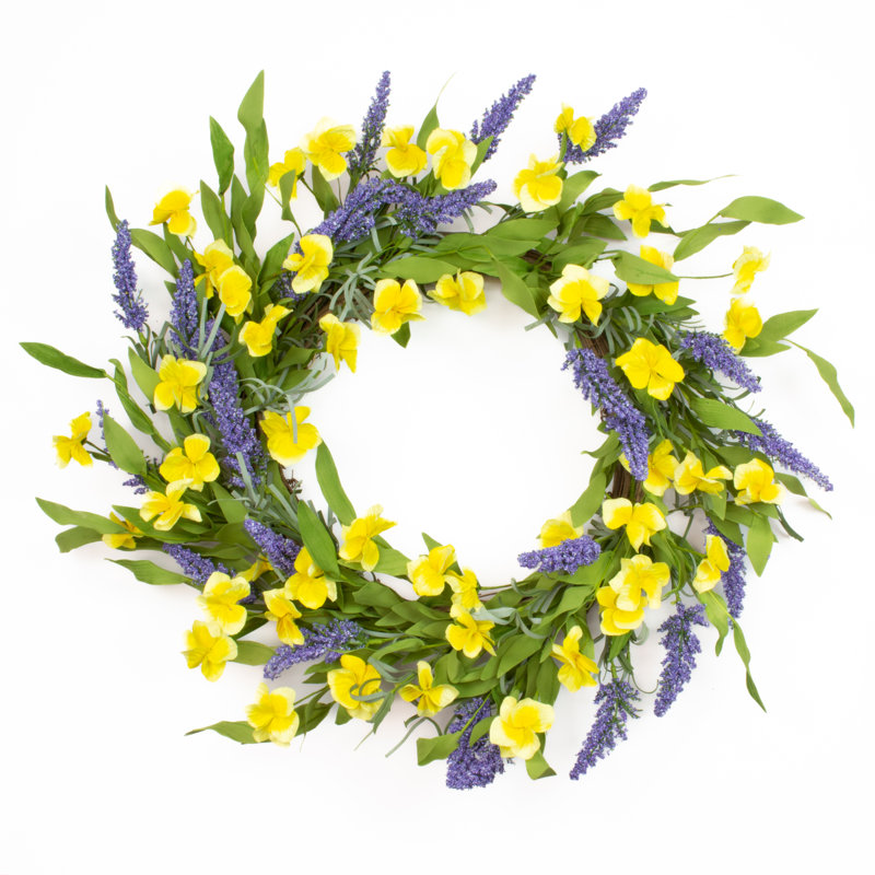 Wild Lavender 22” Silk Wreath