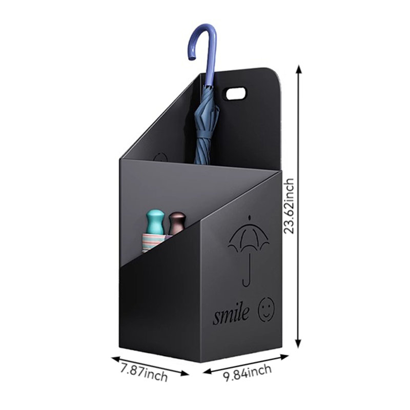 Metal Freestanding Umbrella Stand, Black