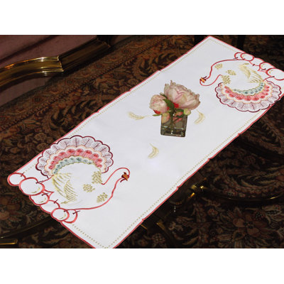 Chemin de table brodé american turquie Pullum