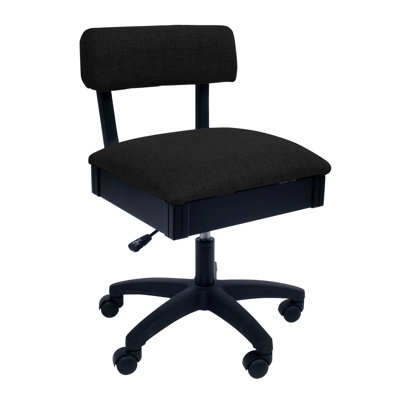 Adjustable Height Hydraulic Sewing Chair with Under Seat Storage by Arrow Classic Sewing Furniture