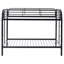 Metal Bunk Bed Twin Over Twin, Heavy Duty Bunk Beds With 2 Ladders And Full-Length Guardrai, No Box Spring Needed, Easy Assemble, Blue-863681357
