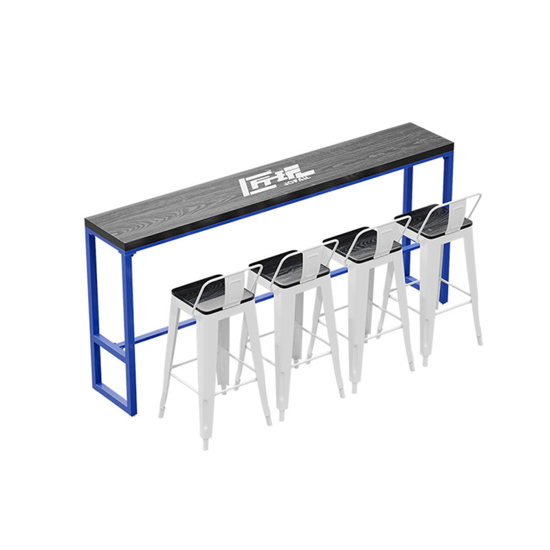 Ensemble de table haute et de chaises style industriel L 15,8 po, H 41,4 po x L 90,6 po x l 15,8 po