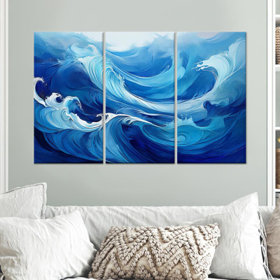 Œuvre d'art moderne sur toile abstraite: décor contemporain élégant, toile tendue 3P