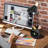 OttLite Merge LED Desk Lamp with Wireless Charging 3 Brightness Settings, Storage Area