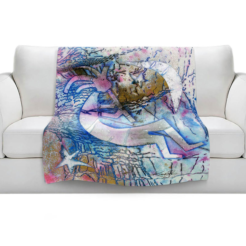 Couverture de sherpa doux à boisson spiritueuse kokopelli, l 51 po x L 60 po