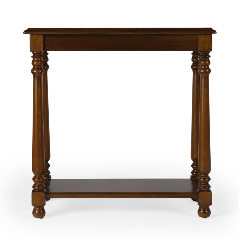 Devane CastleWood Side Table, Burl