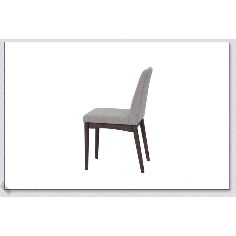 Ensemble de salle à manger moderne 7 pièces avec finition noyer cendré, coussin en mousse confortable et revêtement en tissu pour une salle à manger élégante