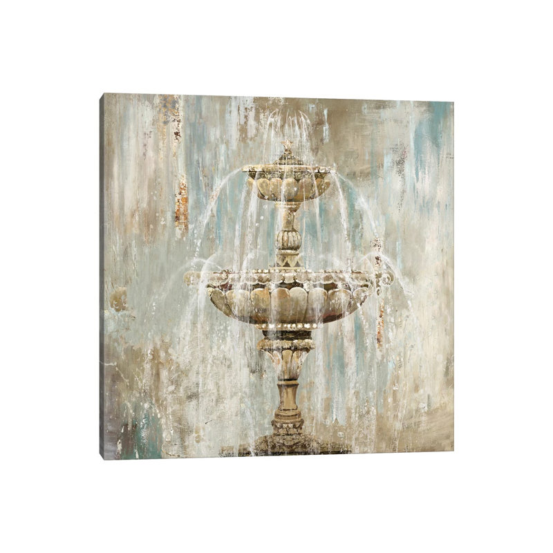 Fountain by Aimee Wilson - Wrapped Canvas Painting, 30.48 cm H x 30.48 cm W