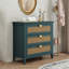 Armoire 3 tiroirs en rotin, mobilier américain, convient à la chambre à coucher, au salon et au bureau-1218529313