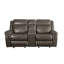 Causeuse en cuir Lydia Aire Motion avec port USB et console Lydia