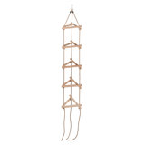Kids 3D Triangle Rope Ladder with 5 Wooden Rungs | Children Playground Sets & Accessories