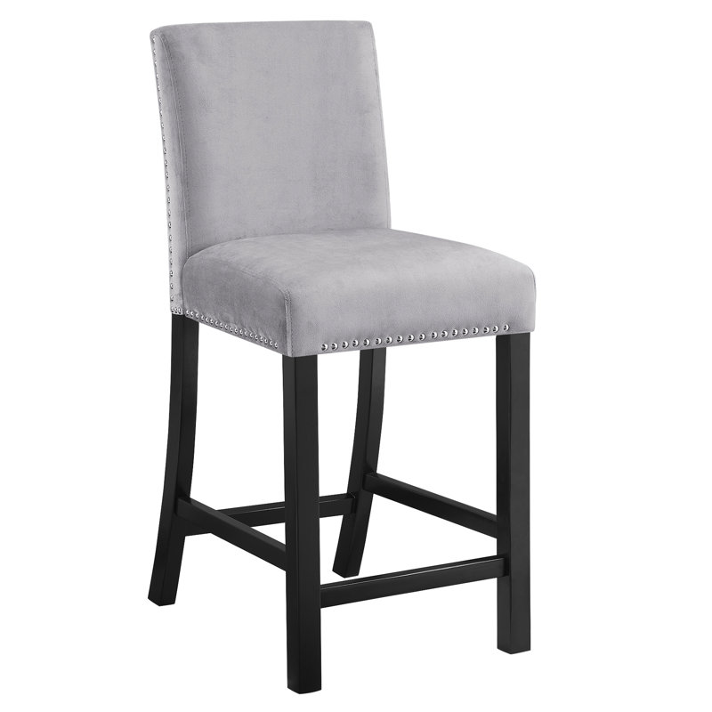Chaises de salle à manger grises de 4 personnes - Confort et durabilité fusionnées avec des coussins épais, revêtement d'ameublement Scratch, installation facile, options de transport sécurisées, rembourrage confortable, surface, assemblage, système de livraison