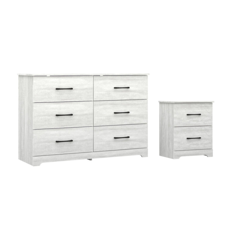Arkia 2-Piece Bedroom Set, Dusty Gray Oak