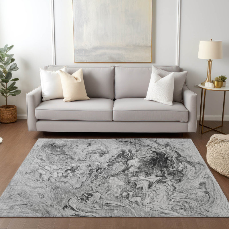 Tapis intérieur / extérieur Alfonzo avec envers antidérapant, Rectangle 5 pi x 7 pi 6 po