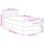 Upholstered Bed Frame with Mattress