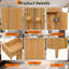 Meuble-lavabo 36 po Sorenvald, comptoir en céramique et armoire en bois massif