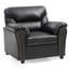 Chaise d'appoint moderne noire pour tout espace