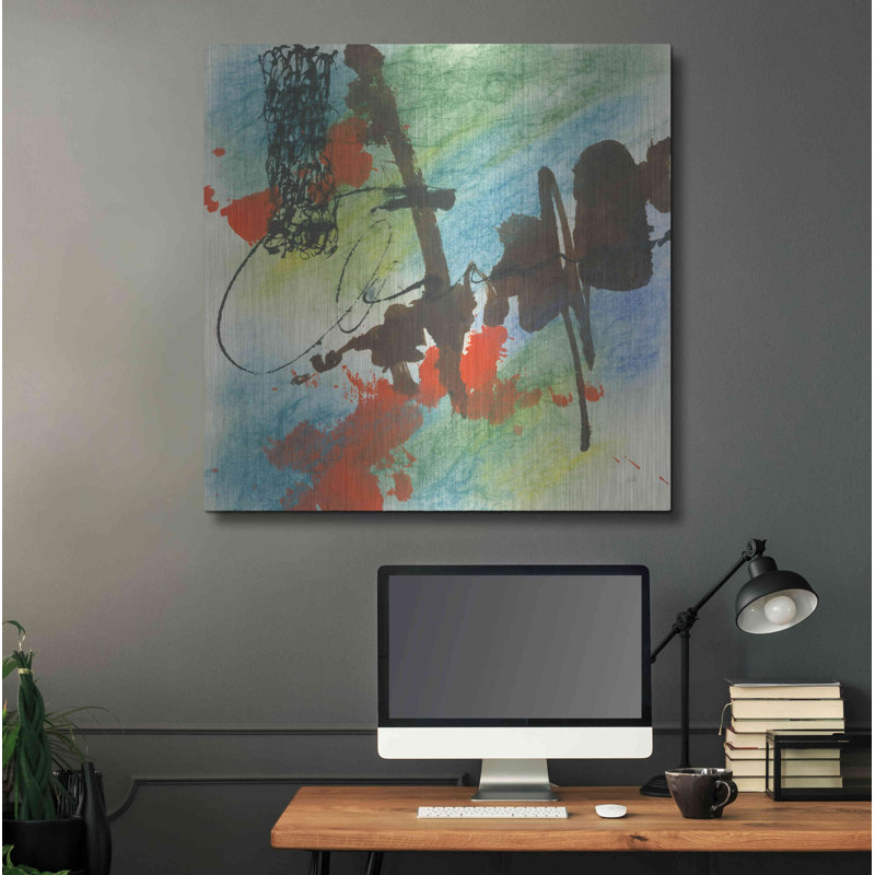 Ivy Bronx 'Graffiti Blue I' by Chris Paschke, 36" H x 36" W