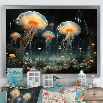 Jellyfish Luminescent Beauty IV - Animals Canvas Art Print