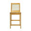 Tabouret de comptoir en bois massif 24 po Beckwith-982553196