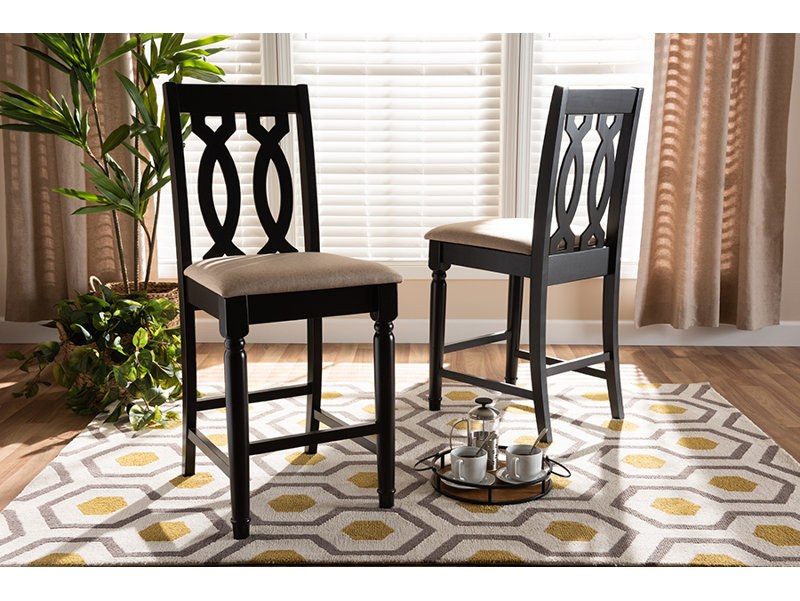 Tabouret de comptoir 25 po Brittainy, Lin beige
