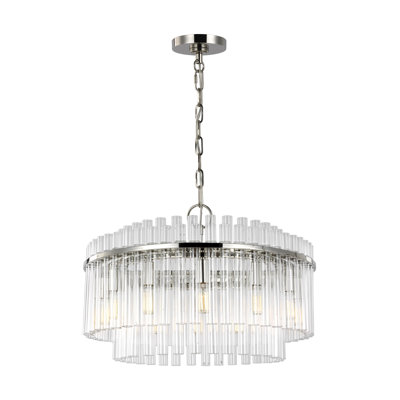 12 - Light Dimmable Drum Chandelier