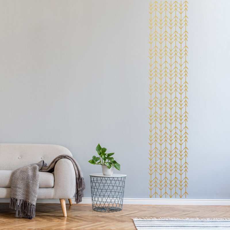 Adhésif décoratif flèche, Jaune